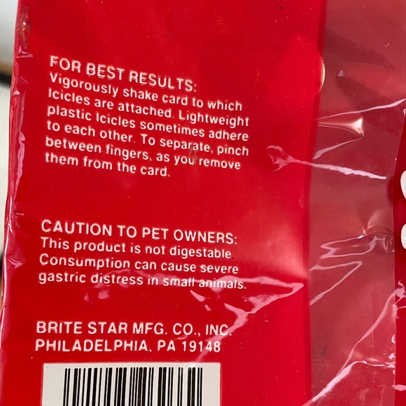 Vintage Icicles Lot of 2 Boxes Pyramid 2000 Strand & Brite Star 1000 Strand New - Picture 9 of 9